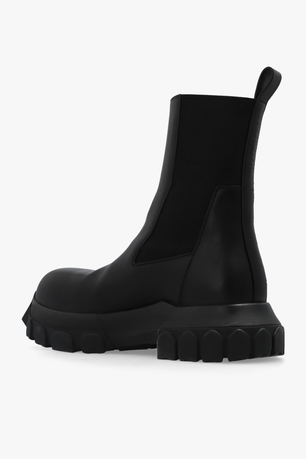 Black 'Beatle Bozo Tractor' leather ankle boots Rick Owens - Vitkac TW